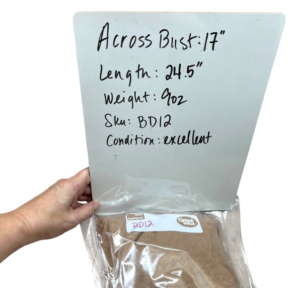 Escada Sport Camel Brown Turtleneck Gathered Detail Sweater Size Small - Picture 12 of 12